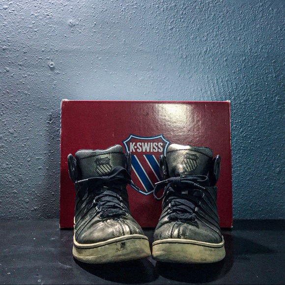 K-Swiss Classic High Top Metallic  Bronze Men's 9 - Picture 5 of 7